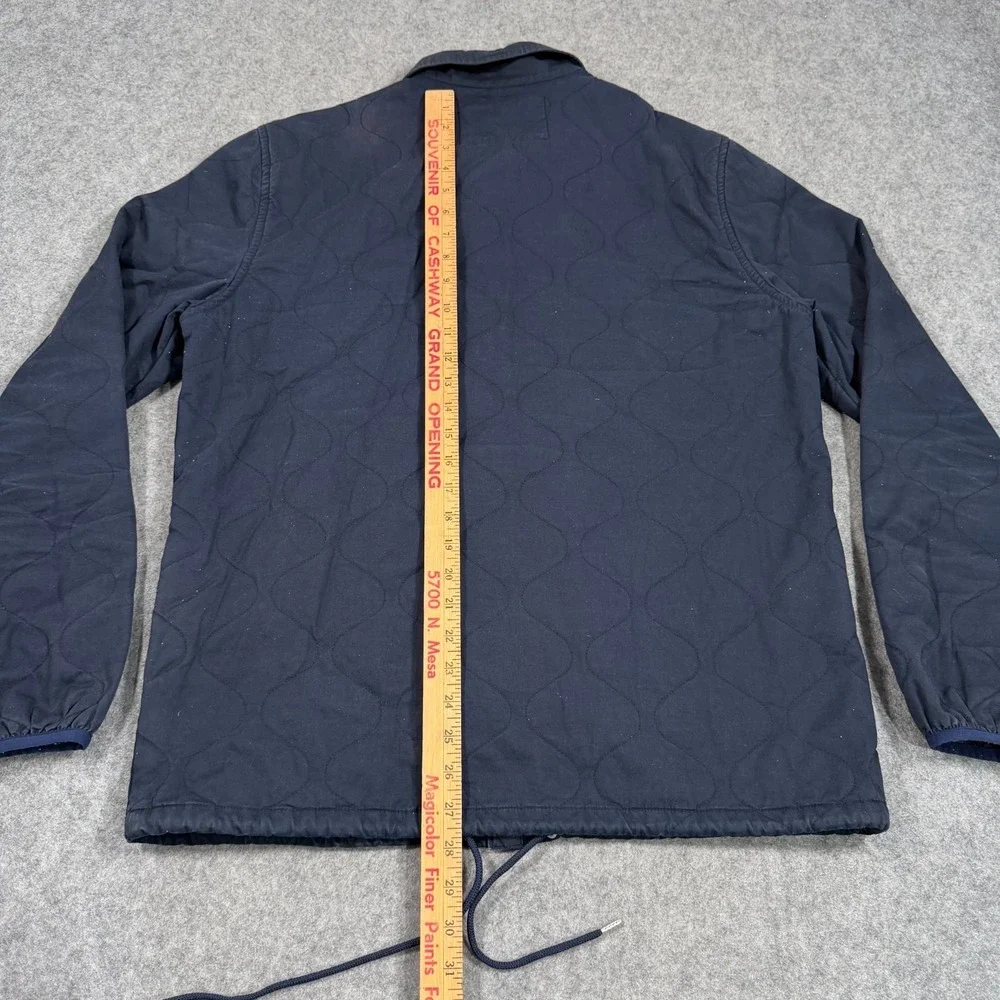 Penfield Navy‎ Blue Blackstone Quilted Snap Button Shirt Jacket Men's Size Large